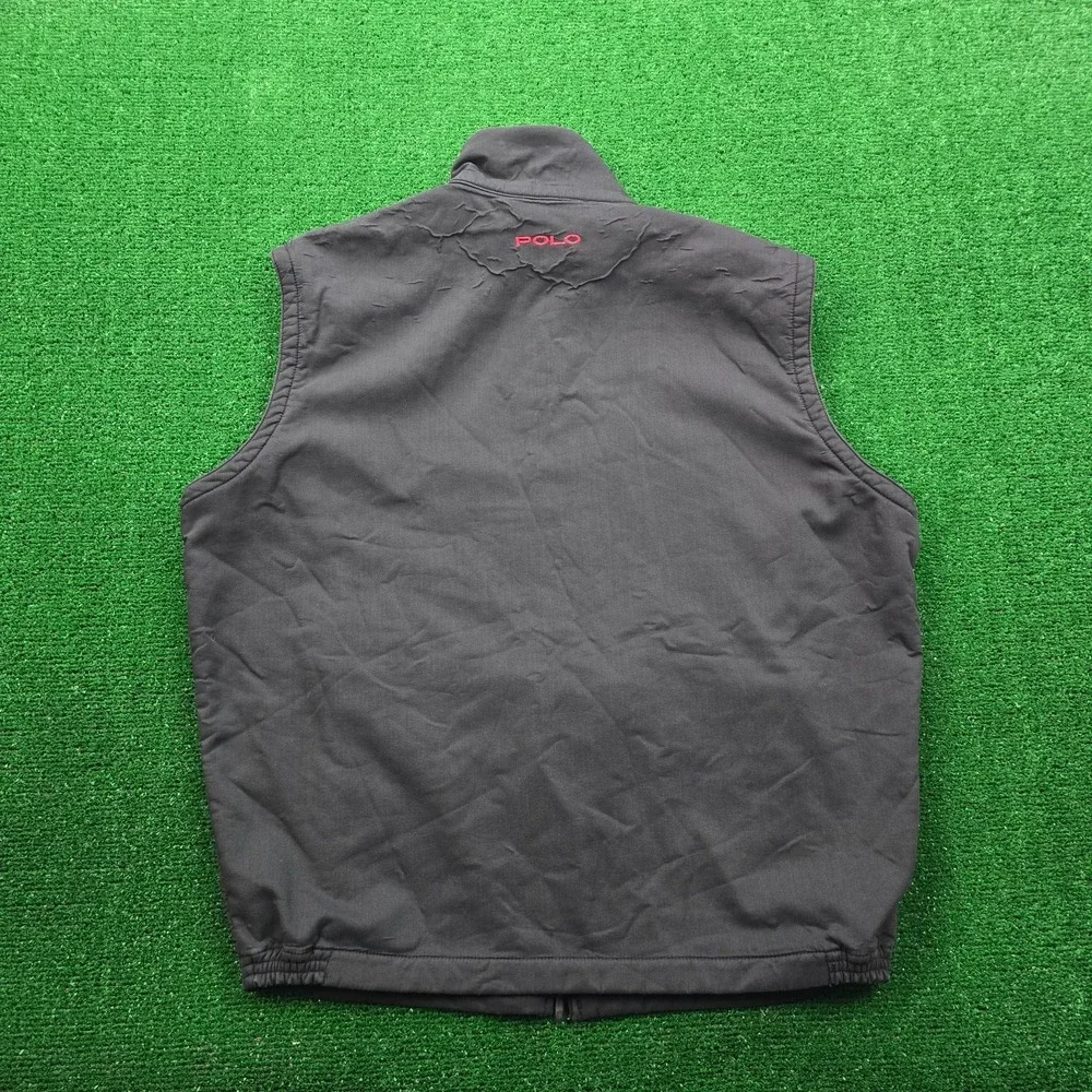 Polo Golf Ralph Lauren Fleece-Lined Full-Zip Vest Mens Large Black‎ Outdoors